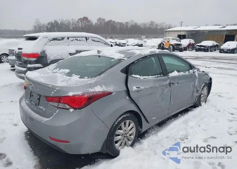 2016 Hyundai Elantra Se from USA, damaged, VIN KMHDH4AEXGU528381